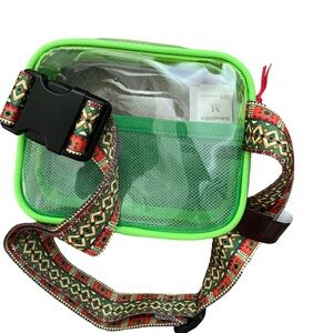 Montana West Clear Fanny Pack Bag Green